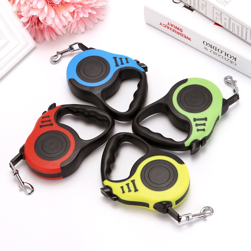Durable Automatic Retractable Dog Lead Nylon Traction Belt Stretch Puppy Walking Small And Medium-sized Dog Pet Supplies Camping