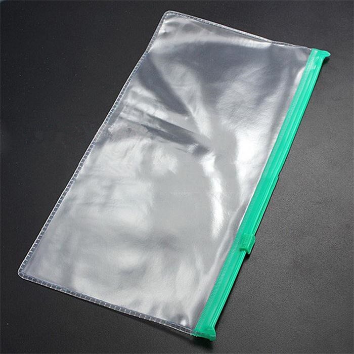 A6 Paper File Folder Book Pencil Pen Bag Plastic Clear Portable Desktop Document Paper Organizer Storage Bag School Stationery