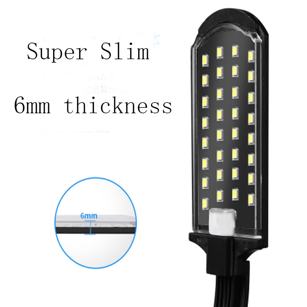 Led akvaario valaistus 5w clip-on kevyt aqua nano kala tuoreita kasveja säiliöt