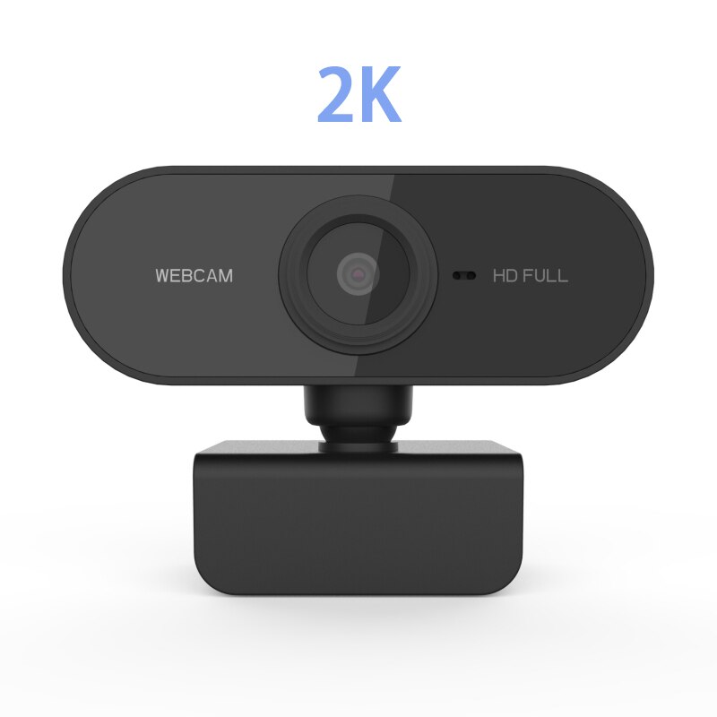 Auto Focus 2K Hd Webcam Ingebouwde Microfoon High-End Video Call Live-uitzending Camera Computer Randapparatuur voor Pc Laptop Desktop: 2K