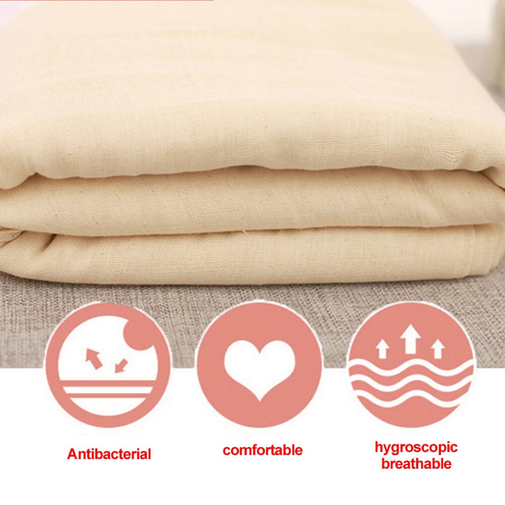 Tela de algodón sin blanquear de 1,5 m, utensilios para filtro de cocina reutilizables, respetuosos con el medio ambiente, de gasa transpirable Natural