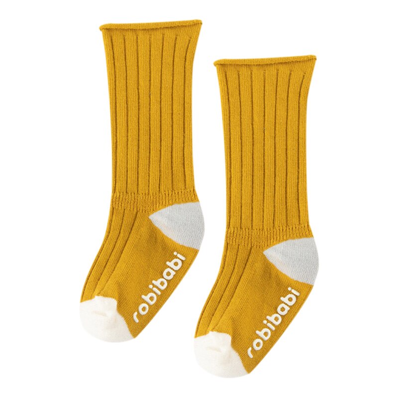 Baby Sokken Herfst Katoenen Stippen Plain Stripes Kids Meisjes Jongens Kinderen Sokken Voor 1-3 Jaar: Y / 1T