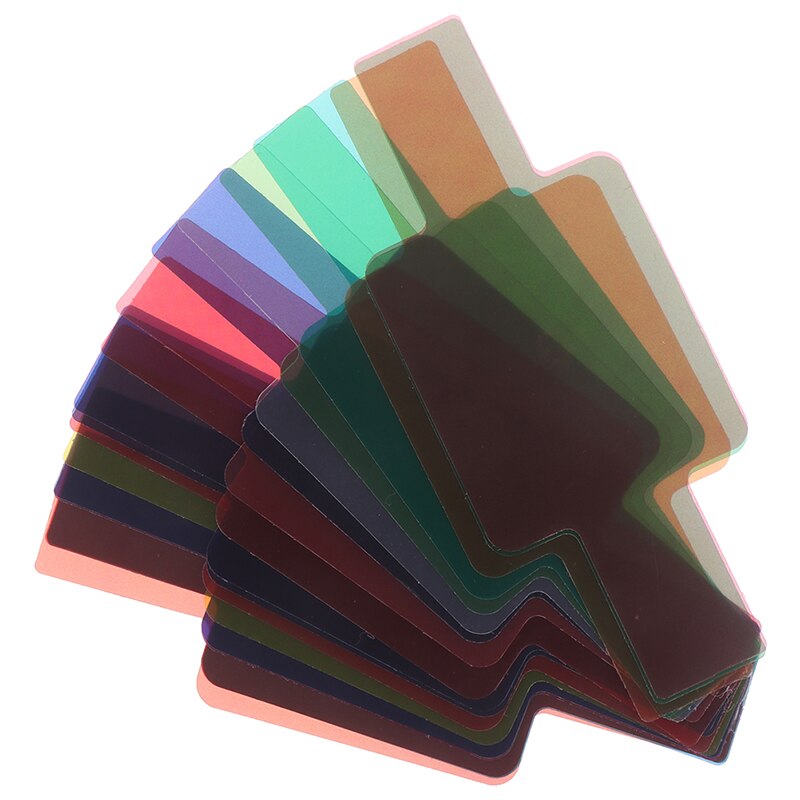 Câmera universal flash 20 cor géis filtro difusor cartão kits de alta qualidade
