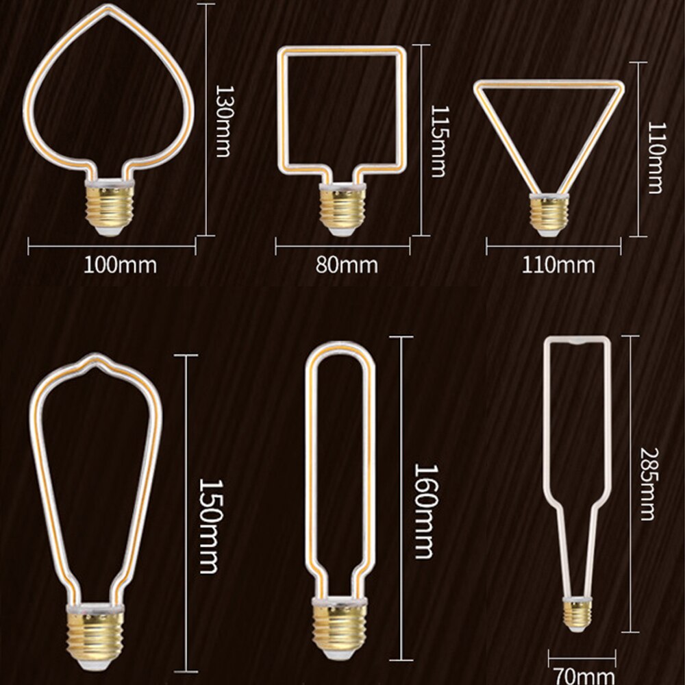Ampoule rétro LED Edison 220V 230V E27 LED, lumière à Filament doux, lampe de maison, Ampoule à incandescence, décoration d'éclairage de