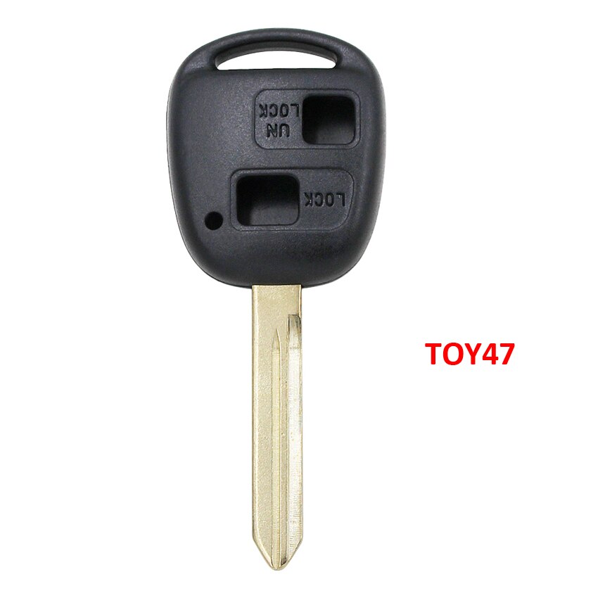 2 Button Folding Flip Remote Key Shell Case For Toyota Rav4 Corolla Camry Echo Prado Celica Avensis Tarago TOY43 / TOY47 Blade: TOY47