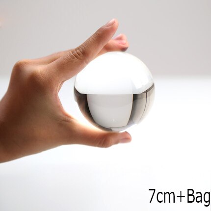 9cm genomskinliga kristaller linsboll fotografi dekoration akrobatik födelsedag hantverk dekor feng shui dekorativa bollar: 7cm