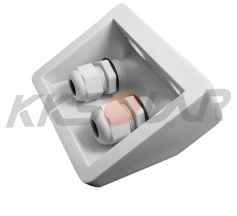 ABS Roof Grommet Caravan and Marine Roof Mount Cable Gland Cable Entry Plate Double Hole