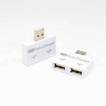 Usb2.0 Mannelijke Twin Charger Dual 2 Port Usb Hub Splitter Adapter Converter Opladen Usb Wire Plug Voor Telefoon Tablet computer