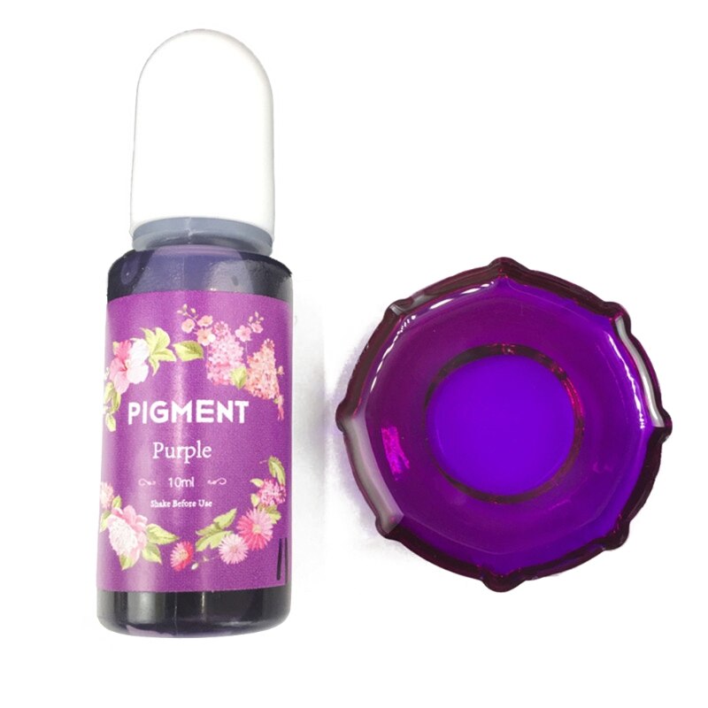 R2LE Kristall Epoxy Pigment UV Harz Farbstoff DIY Schmuck Farbstoff Kunst Handwerk Färbung Trocknen Farbe Mischen Flüssigkeit Dekorationen: Lila