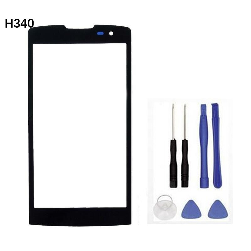 100% Original Front Screen Outer Glass Touch Outer Cover Panel LENS For LG Leon H340 H320 H324 H340N Touchscreen
