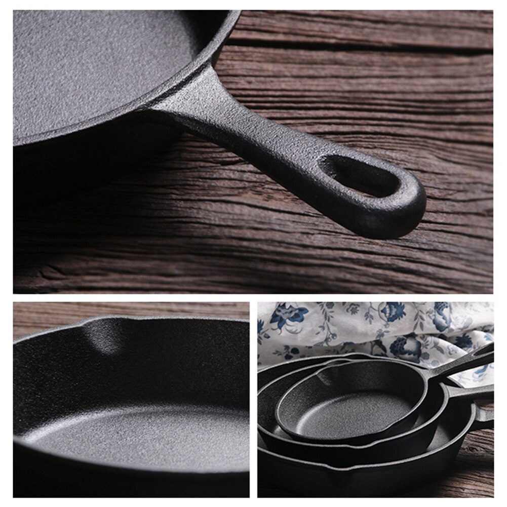 Gjutjärnspanna non-stick stekpanna kokgryta restaurang kock kokkärl stekpanna non-stick matlagning frukost
