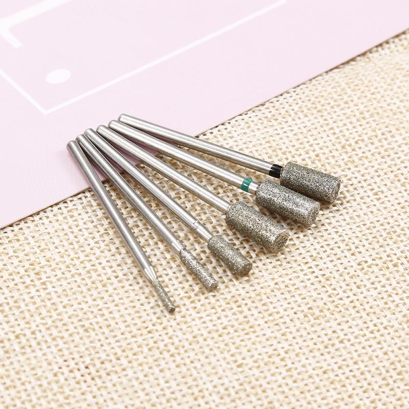 2.34mm Shank Diamond Nails Drill Grinding Head Nail Drill Nail Bit Jade Carving Burrs Stone Metal Drill Bits Kit Tools TSLM 1