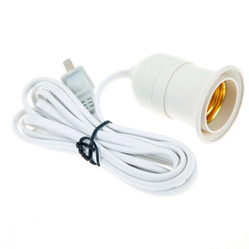 E27 2.3M Cable Cord Plug In Pendant Lamp Light Bulb Holder With Switch American Plug light holder Adapter Converter