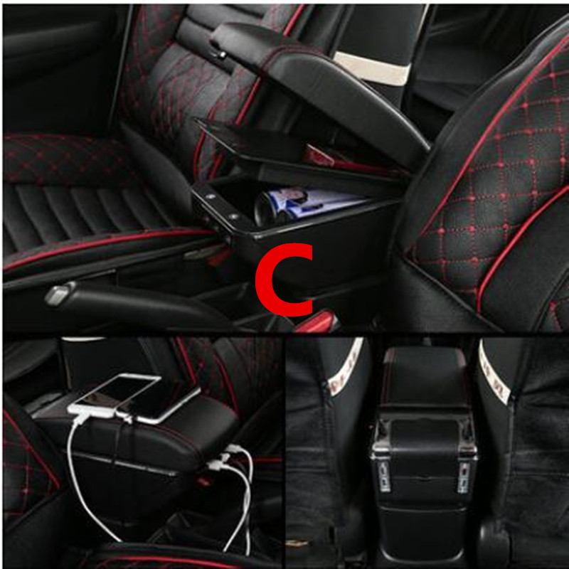 For KIA Rio 4 Rio X-line armrest box central Store content box cup holder ashtray interior car-styling accessories