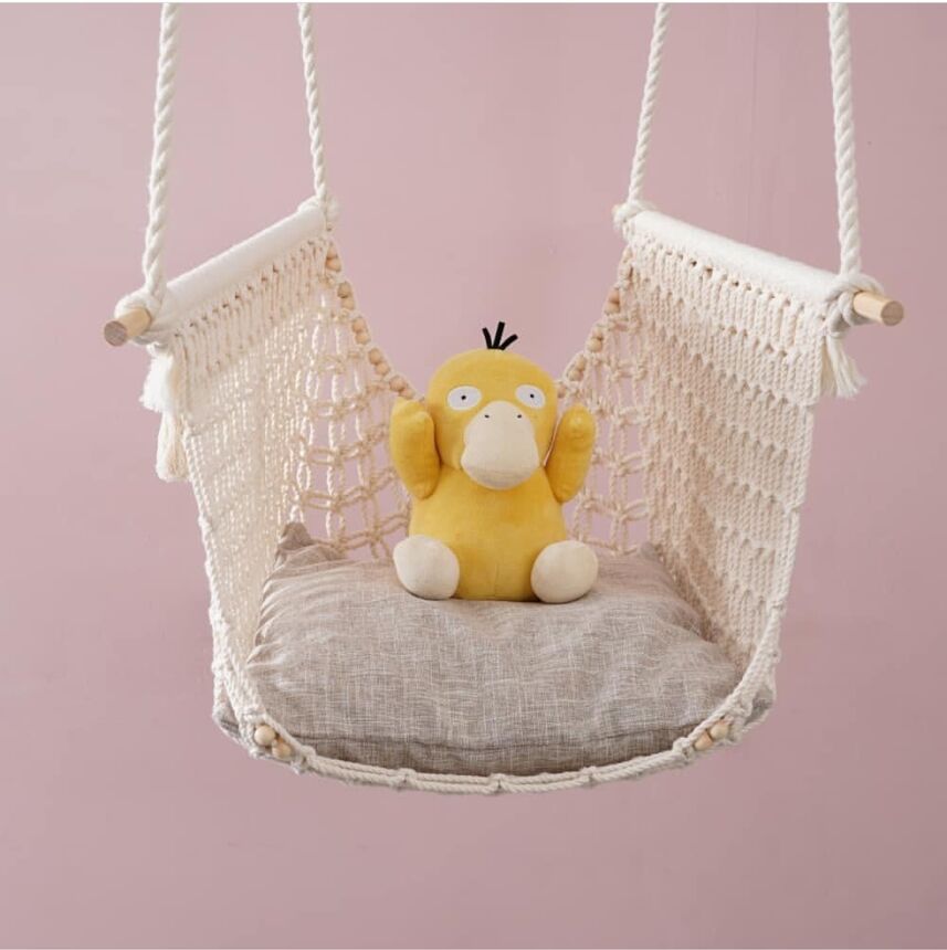 Macramé bébé balançoire nordique bébé balançoires chaise Schaukel Balancoire Bebe enfants suspendus berceau enfant enfants chambre crèche décoration