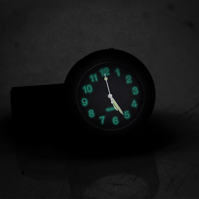 Motorfiets Horloge Stuur Zwart Dial Clock Horloge Voor Harley Cruiser Chopper Honda Yamaha