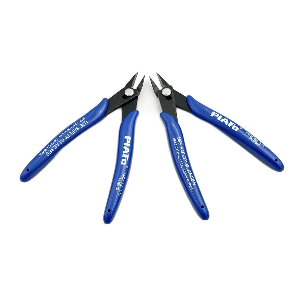 Alicate de aço carbono alicate diagonal cortadores de cabo de fio elétrico corte lateral alicate nivelado nipper stripper ferramentas manuais