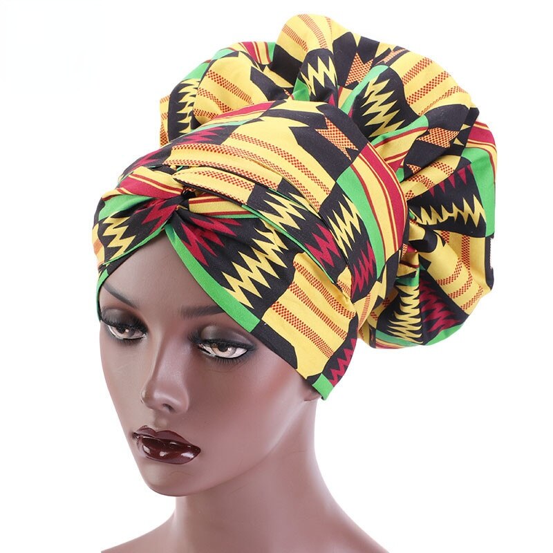 Grand couvre-chef africain Ankara en Satin pour femmes noires, couvre-chef de soins infirmiers, prêt à porter, chimio