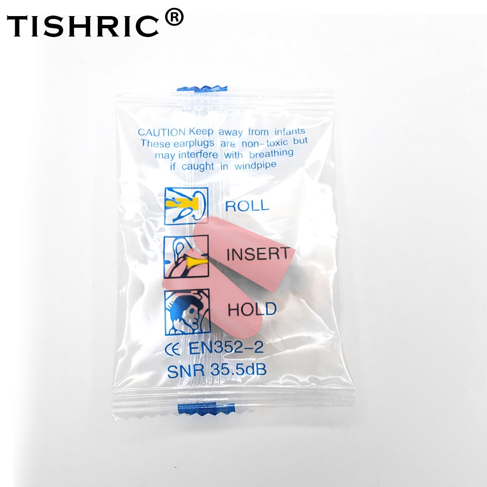 TISHRIC 100 Pairs Earplugs Sleep Noice Reduction Noise Cancelling 25dB Anti-noise Box For Travel/Sleep/Reading Ear Plugs: 100pairs Pink Bag