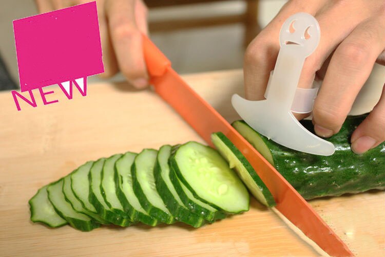 3Pcs/lot Kitchen Accessories Plastic Finger Guard Protect Your Finger Hand Not Hurt Cut Vegetable Tools Safety Protector Gagets