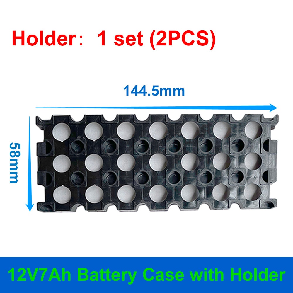 12V7Ah Battery Case Replace Lead Acid for 21PCS 18650 Cells Box DIY 12V 7Ah 3S7P 4S5P 3x7 Holder Solar System Energy Storage