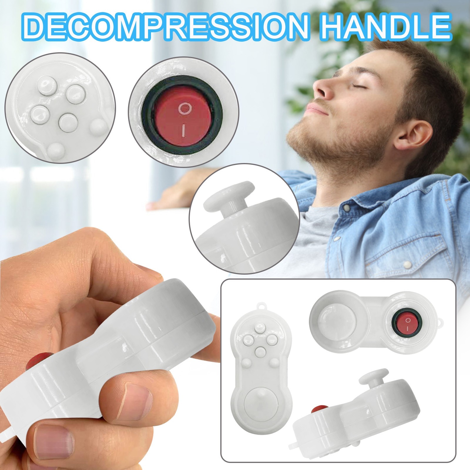 Game Fidget Pad Stress Reliever Squeeze Fun Magic Desk Toy Handle Toys Stress Decompression Key Mobile Phone Accessory FE