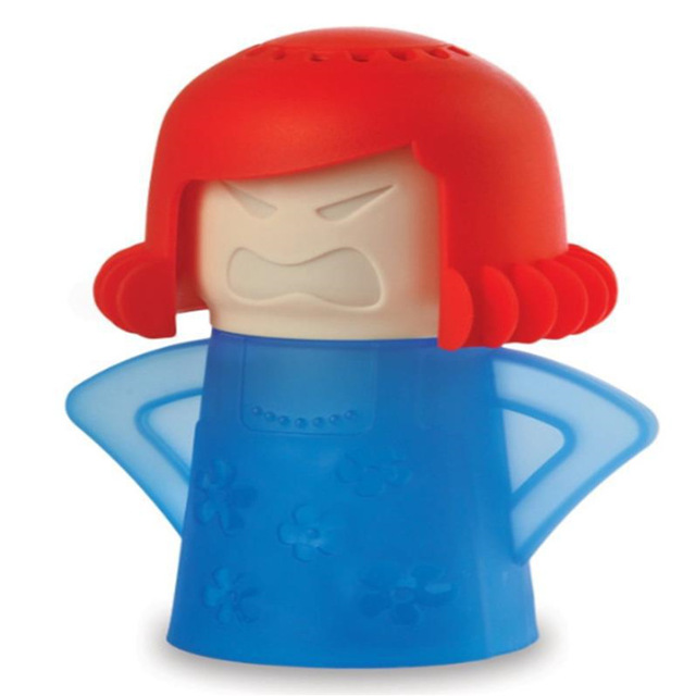 Angry Mom Microwave Cleaner Easily Cleans Oven Steam Easily Cleans Microwave Appliances for The Kitchen Refrigerator Cleaning: Orange