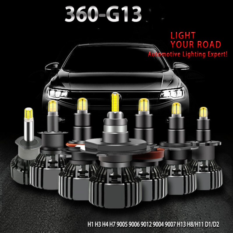 2Pcs G13 with Samsung chips 120W H1 H4 H7 LED H8 H9 H11 9005 9006 D1S D2S D3S D4S Led Car Headlight Led Headlamp 16000LM 6500K