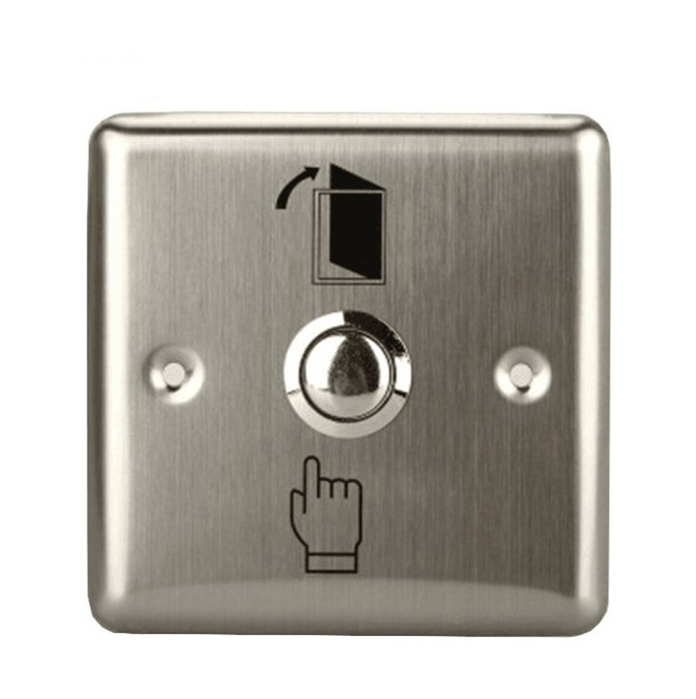 Small Stainless Steel Switch Access Control Exit Push Release Button For Door Home Security