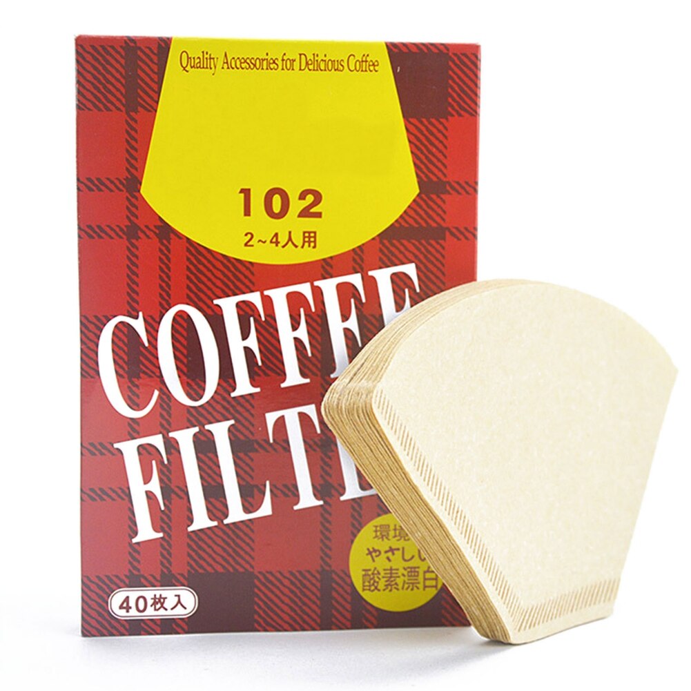1 sæt dryppapir kaffefilter  v01 v02 101 102 103 no.6 no.9 kaffesipose tilbehør til espresso-te: 102