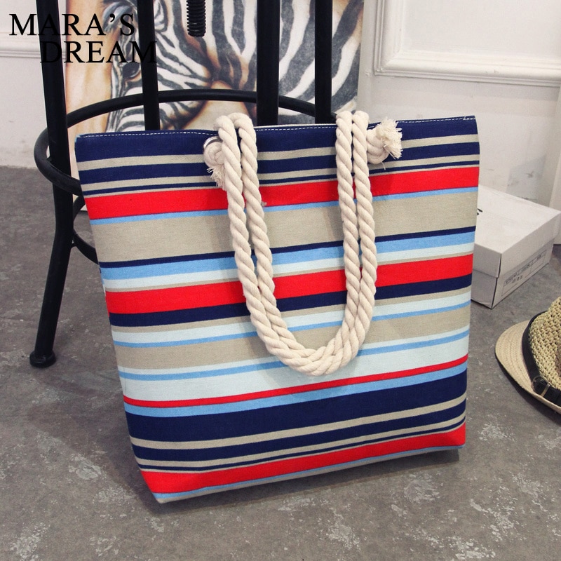 Mara 'S Droom Vrouwen Tas Bloemen Handtassen Grote Capaciteit Rits Canvas Schoudertas Winkelen Strand Tassen Pouch Feminina