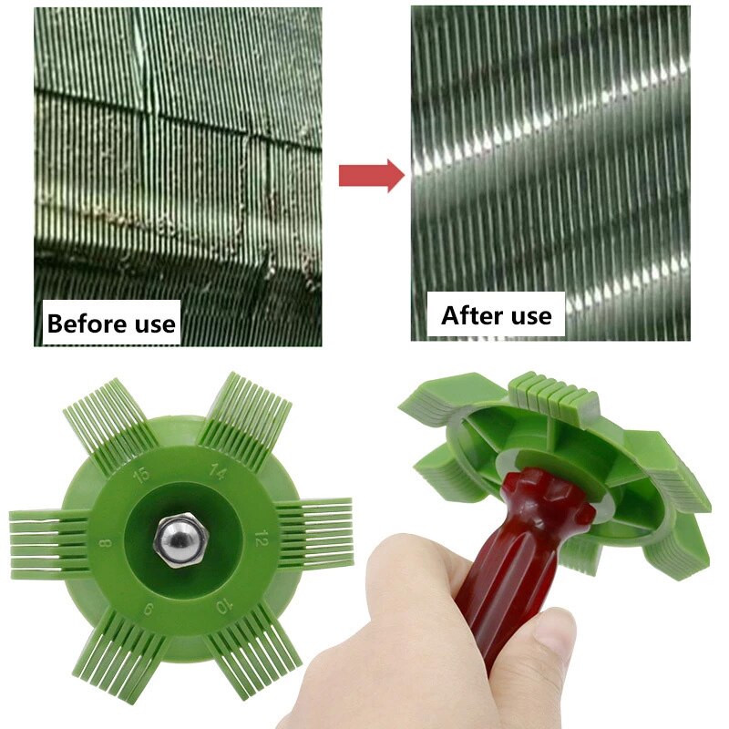 1 Pcs Radiator Condenser Evaporator Fin Straightener Coil Comb Universal Car A/C Plastic Auto Cooling System Repair Tools Kit