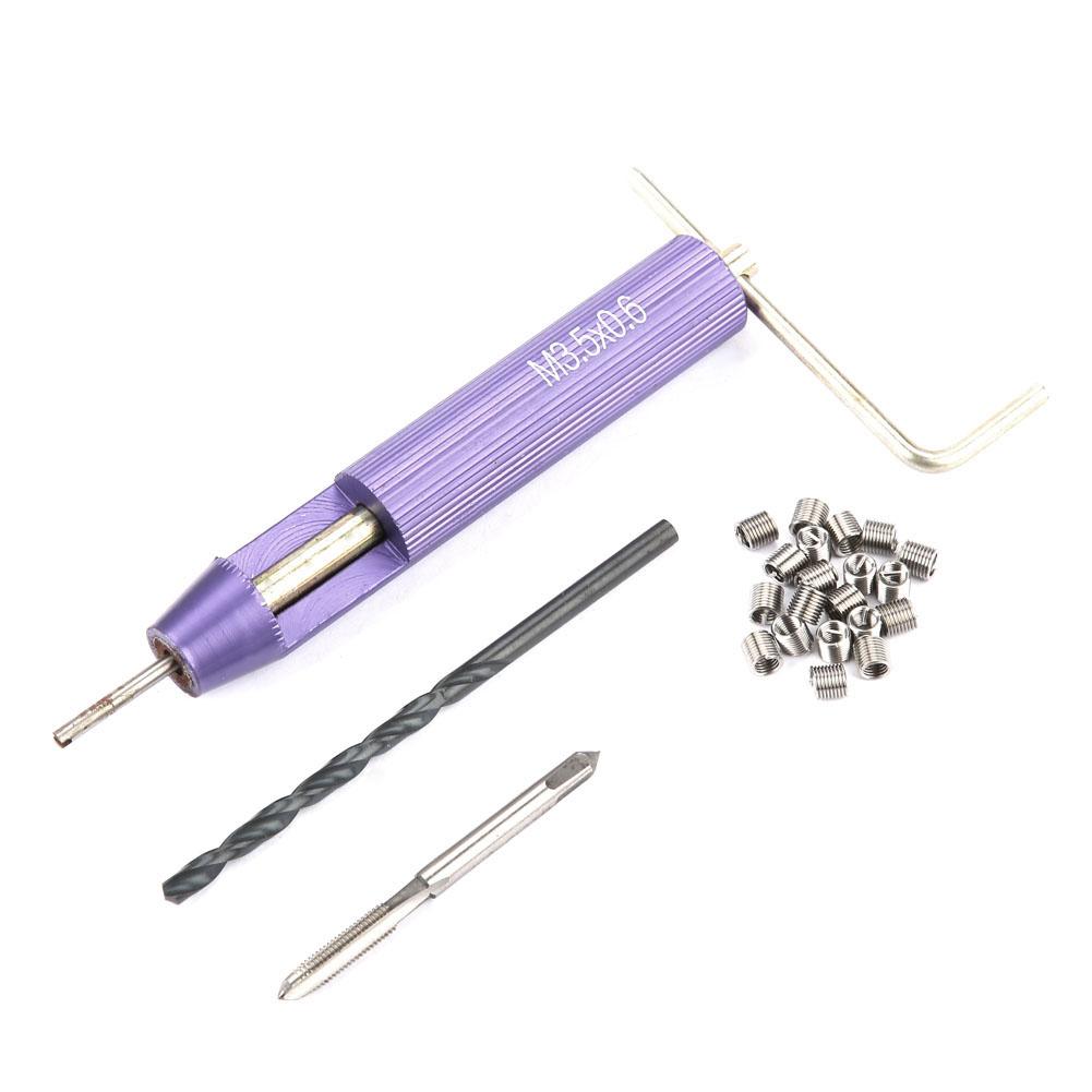 M3.5*0.6 Screw Threaded Inserts Repair Tool Set Wire Insert Installation Kit metric threaded inserts Screw Thread Repair Tool