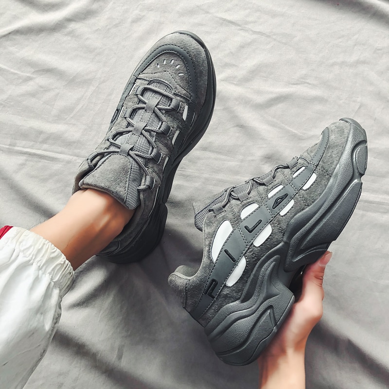Elastisk sål sko til mænds jogging fritidssko herre åndbare sneakers zapatillas hombre scarpe uomo mænds sneakers