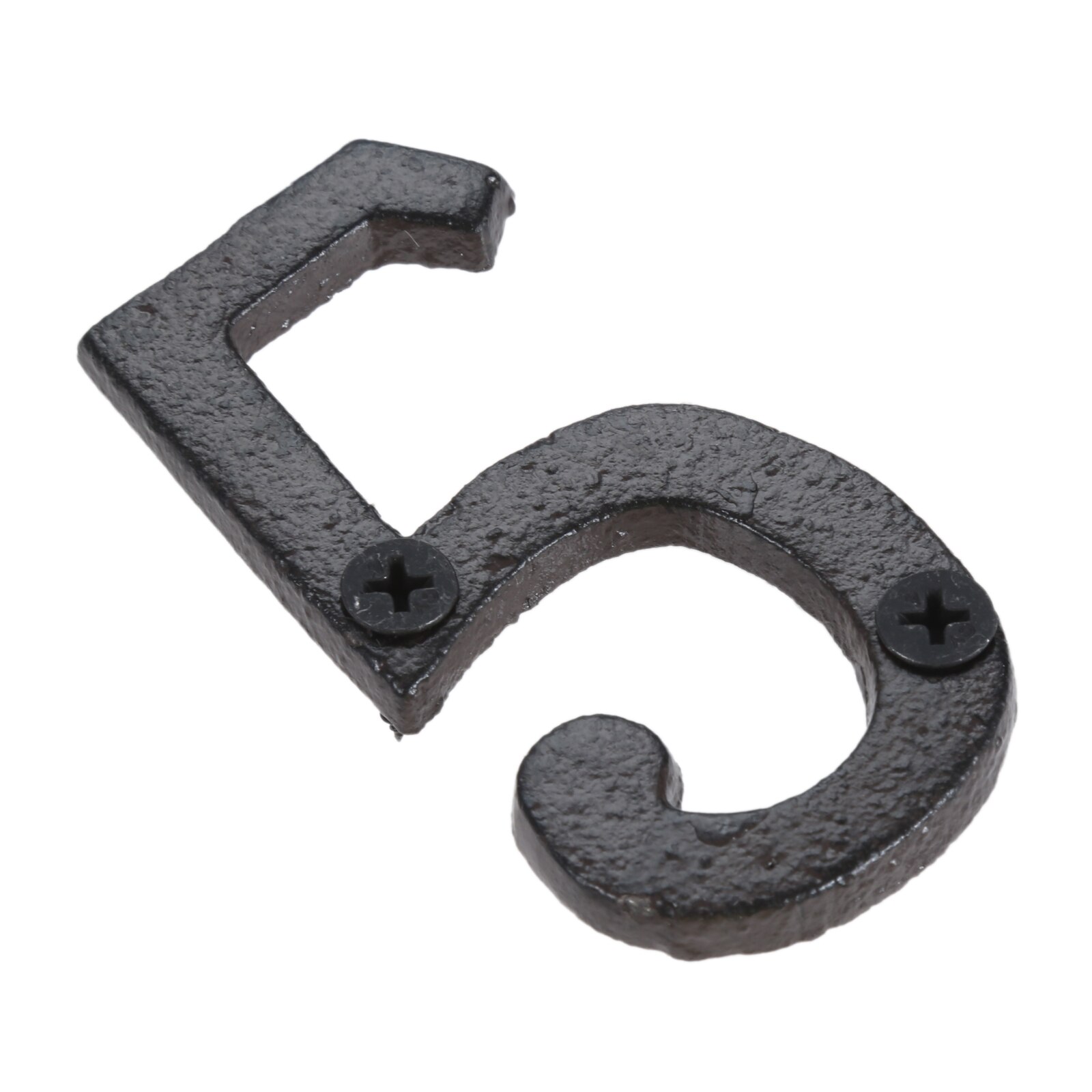 Metall Buchstaben Zahlen Zeichen w/schraube 7,5-8cm Schwere Textur Gusseisen Türschild Wand Ornament DIY Home/Hotel/Bar Outdoor Adresse