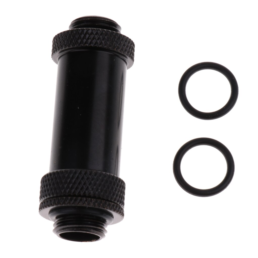 Dual G1/4 External Thread PC Water Cooling Expansion Joint Fittings Adapter