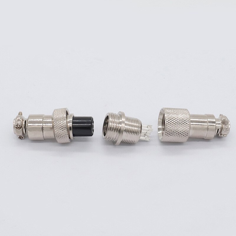 ZHQCN GX12 Industry M12 Welding Cable Wire Connector 5A 125V Power Connectors 2 3 4 5 6 7 Pin Threaded Coupling Solder Terminal