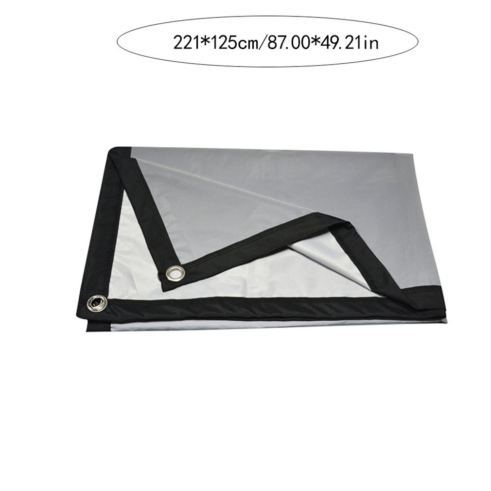 Fold Metal Anti-light 16:9 Black Edge Drilling Hd Restore Clear Imaging With Hook Rope Projection Screen