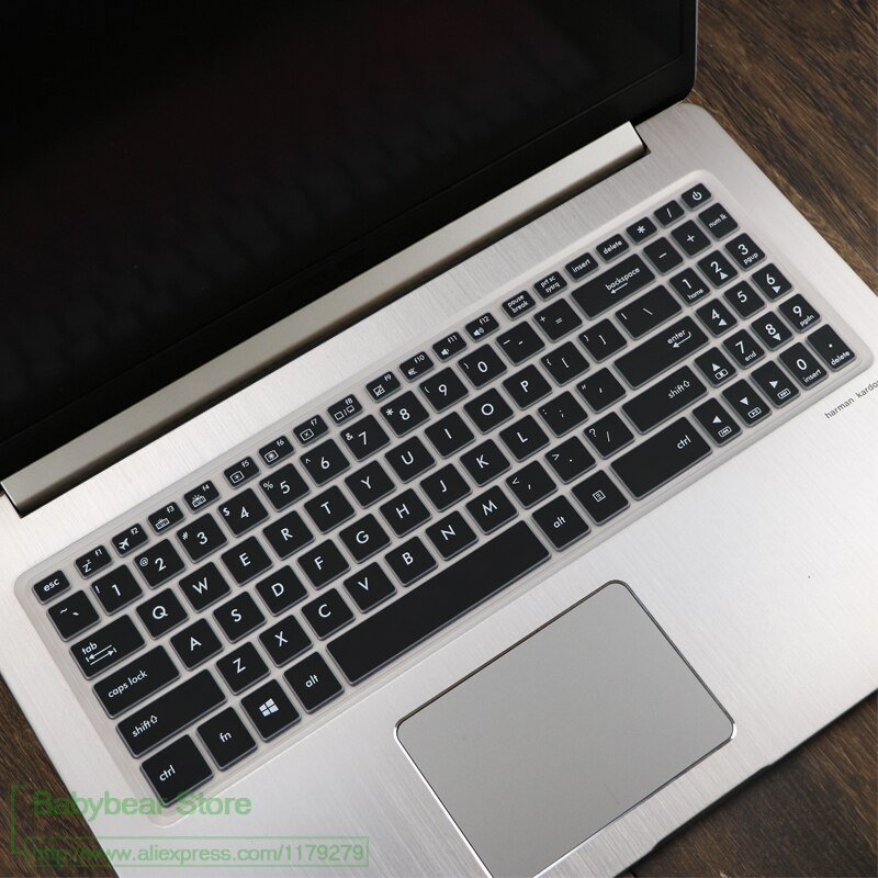 Laptop Notebook Keyboard Cover Skin Protector for Asus FX570UD FX570U FX507ZD FX570 UD ZD FX YX 570 X570Z X570ZD X570UD 15.6: black