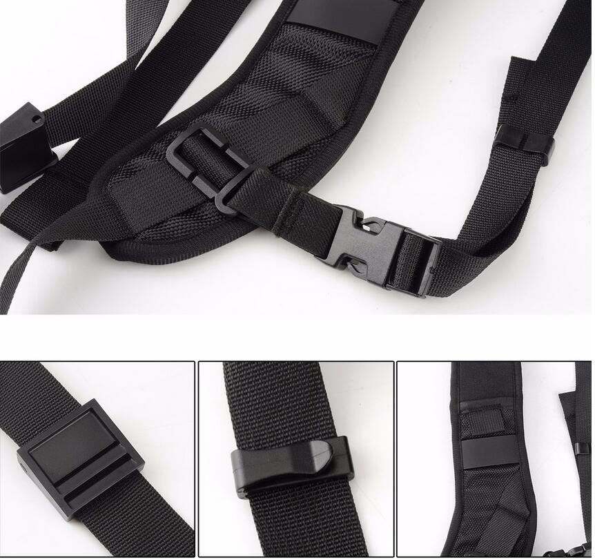 Focus F-1 rápida velocidad de transporte suave Pro hombro Sling cinturón cuello correa para cámara SLR DSLR negro