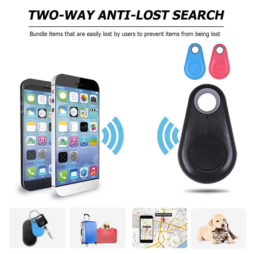 Anti-Lost Tracker 6 Pack - Mini GPS Bluetooth Item Finder for Kids, Pets, Bags - Outdoor Movement