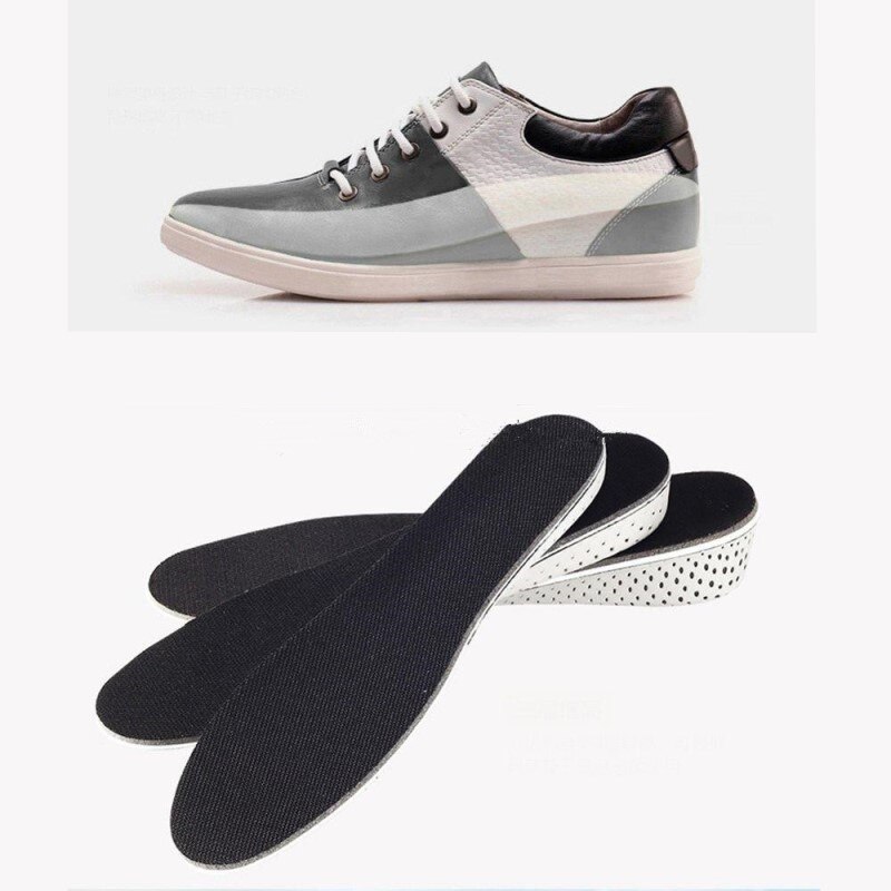 1 par de plantillas de espuma viscoelástica para hombres y mujeres que aumentan la altura plantillas de espuma viscoelástica para zapatos almohadillas de 2,3 cm/0.9in Lift soporte para Plantilla de talón