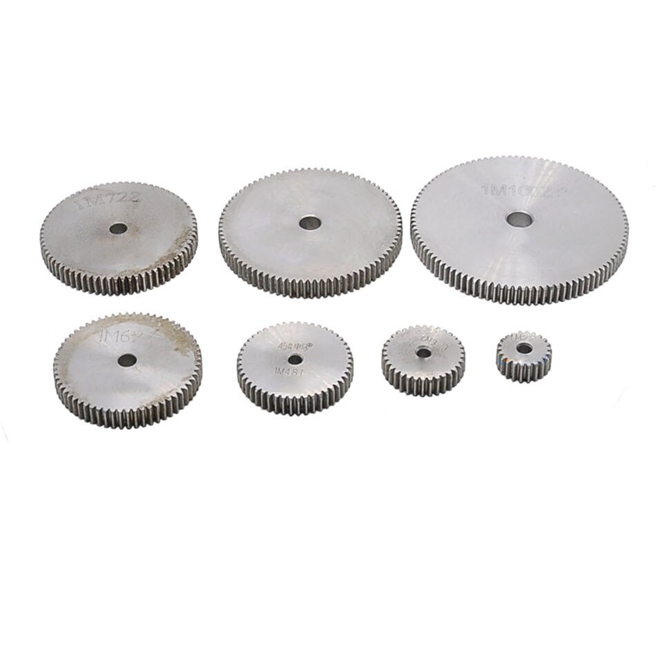 1Pcs 45# Steel Spur Gear 1Mod 29T-44T Metal Moter Gear 29 Tooth - 44 Tooth Pinion Gear