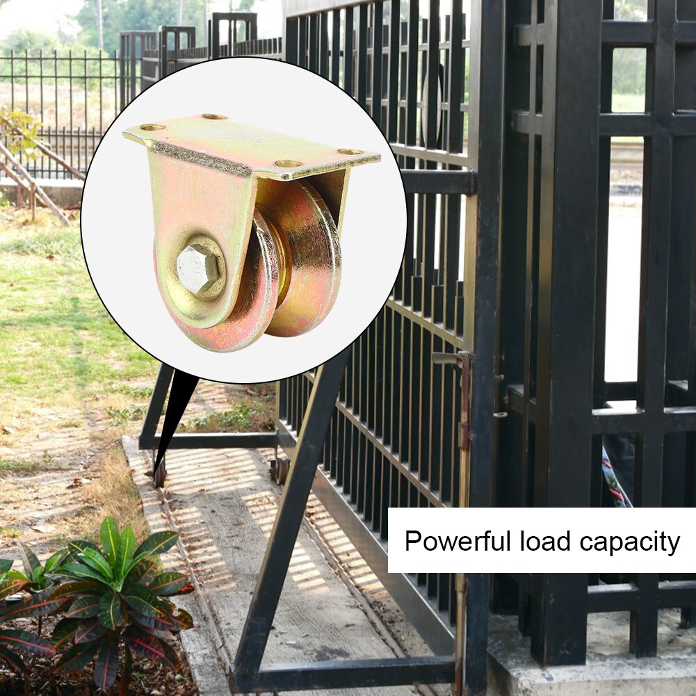 Industrial Wheel V-Groove Wheel Sliding Door Track Rigid Caster 45# Steel Castor Trolley Wheel