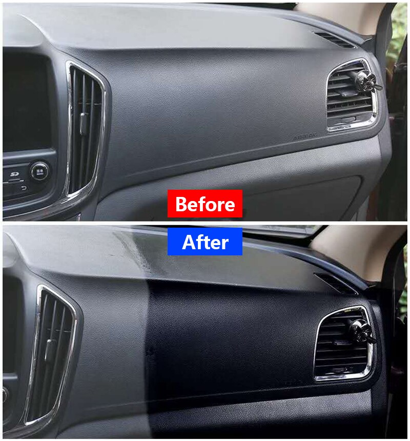 Panel de instrumentos de cera para el Interior del coche, limpiador de luz, recubrimiento de plástico renovado, 30ml