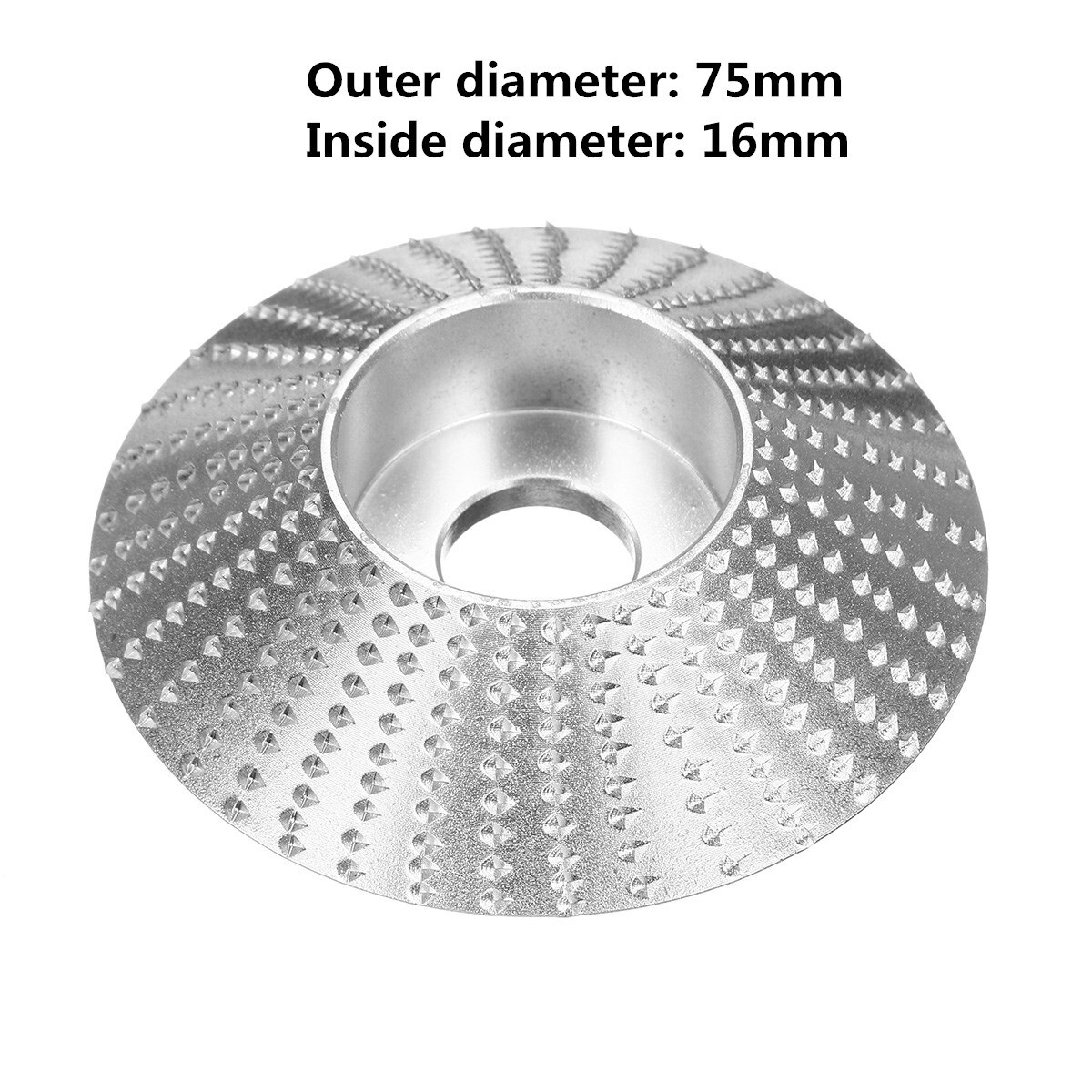 Wood Grinding Wheel angle grinder disc wood carving disc Sanding Abrasive tool 5/8inch Bore: L