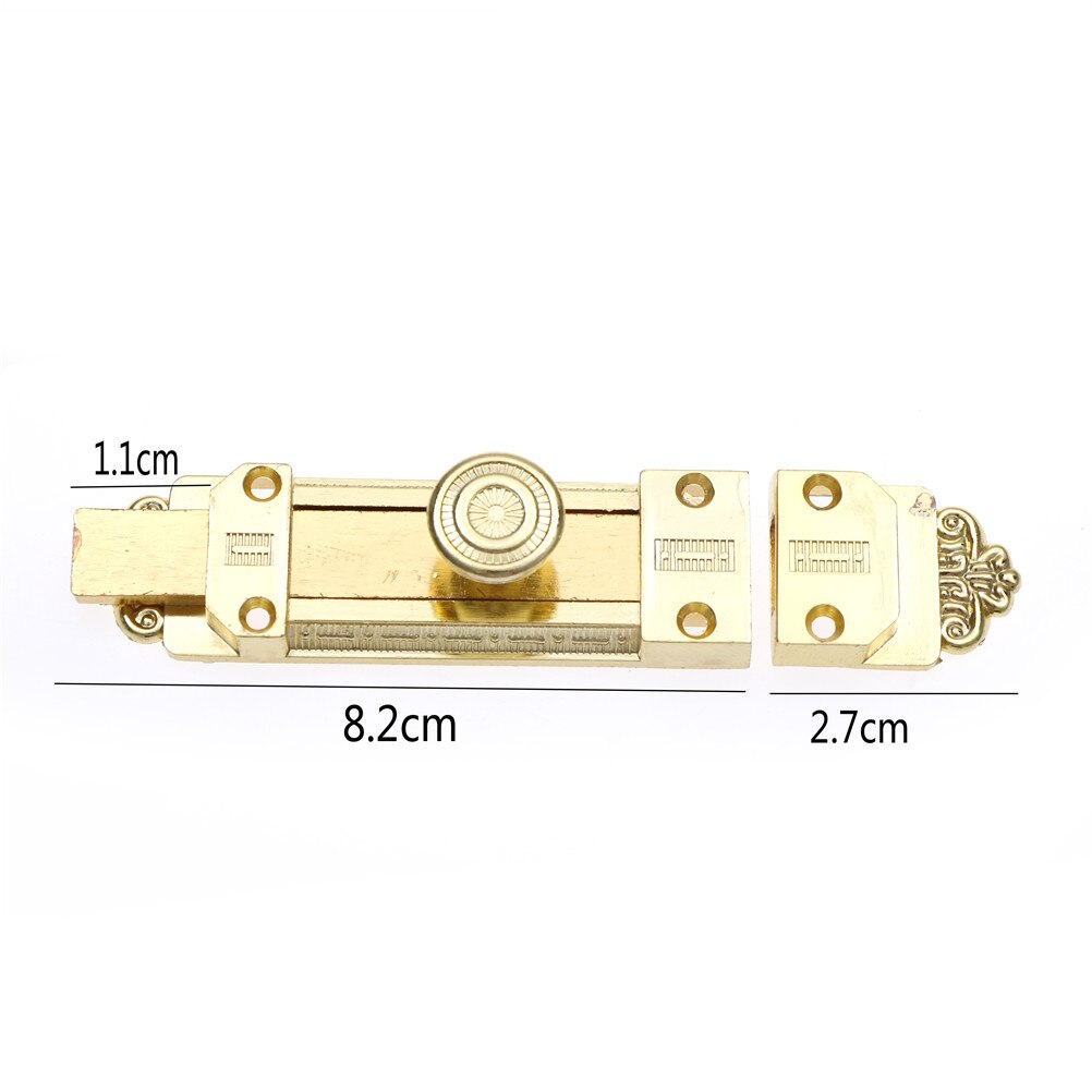 Pestillo de cerradura deslizante de aleación de Zinc para puerta Vintage, Perno de barril, bronce, para muebles