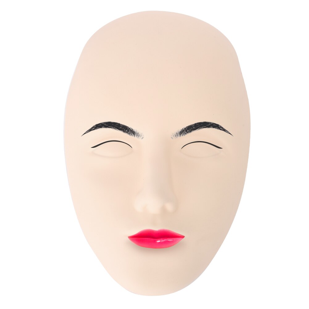 Maquillage lèvre sourcil tatouage peau Mannequin poupée visage tête 5D visage tatouage formation tête Silicone pratique permanente