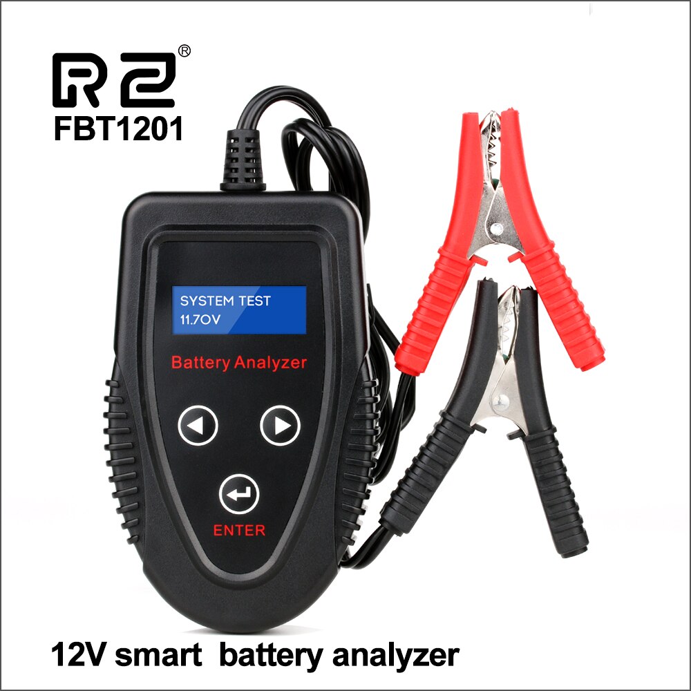 Rz Auto Batterij Tester Voor Batterij Testen 12V Sae Din En Iec Ca Jis Test Automotive Digitale Batterij Analyzer