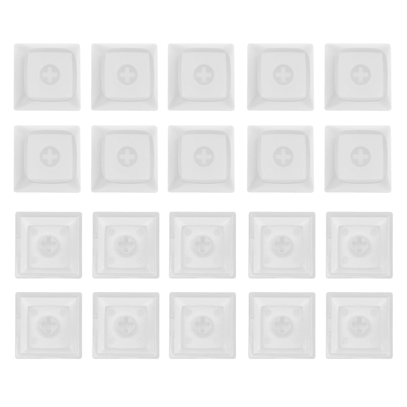 20Pcs PBT Blank Keycap 1U 1X XDA Profile No Print Keycap Set for DIY Mechanical Keyboard Installation MX Switches: Olive